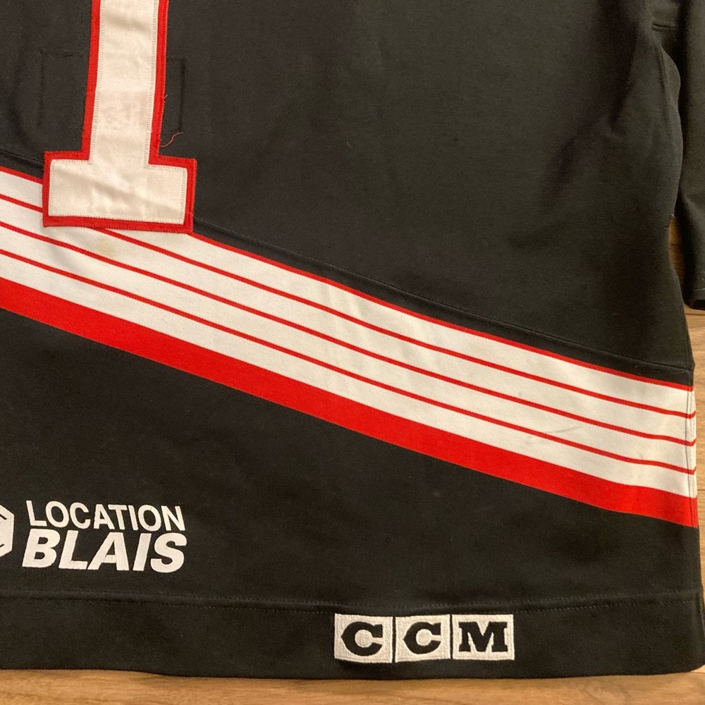 1996-97 Rouyn-Nouranda Huskies Game Used Worn Hockey Jersey Goalie QMJHL CHL - Picture 11 of 12